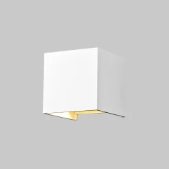Außenleuchte Wand LED Metall Up Down IP54 Weiß eckig