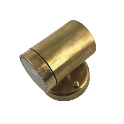 Außenleuchte Wand Messing massiv Glas GU10 IP64 Downlight