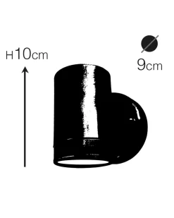 Außenleuchte Wand Messing massiv Glas GU10 IP64 Downlight