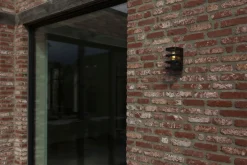 Außenleuchte Wand Schwarz H:16,5 cm IP44 E27 Modern