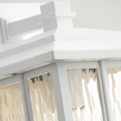 Außenleuchte Wand Weiß IP44 E27 Rustikal Laterne