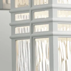 Außenleuchte Wand Weiß IP44 E27 Rustikal Laterne