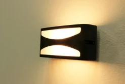 Außenwandlampe Aluminium E27 IP44 B:22 cm blendarm