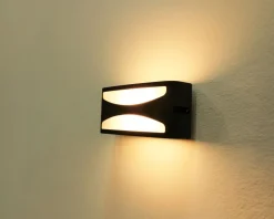 Außenwandlampe Aluminium E27 IP44 B:22 cm blendarm