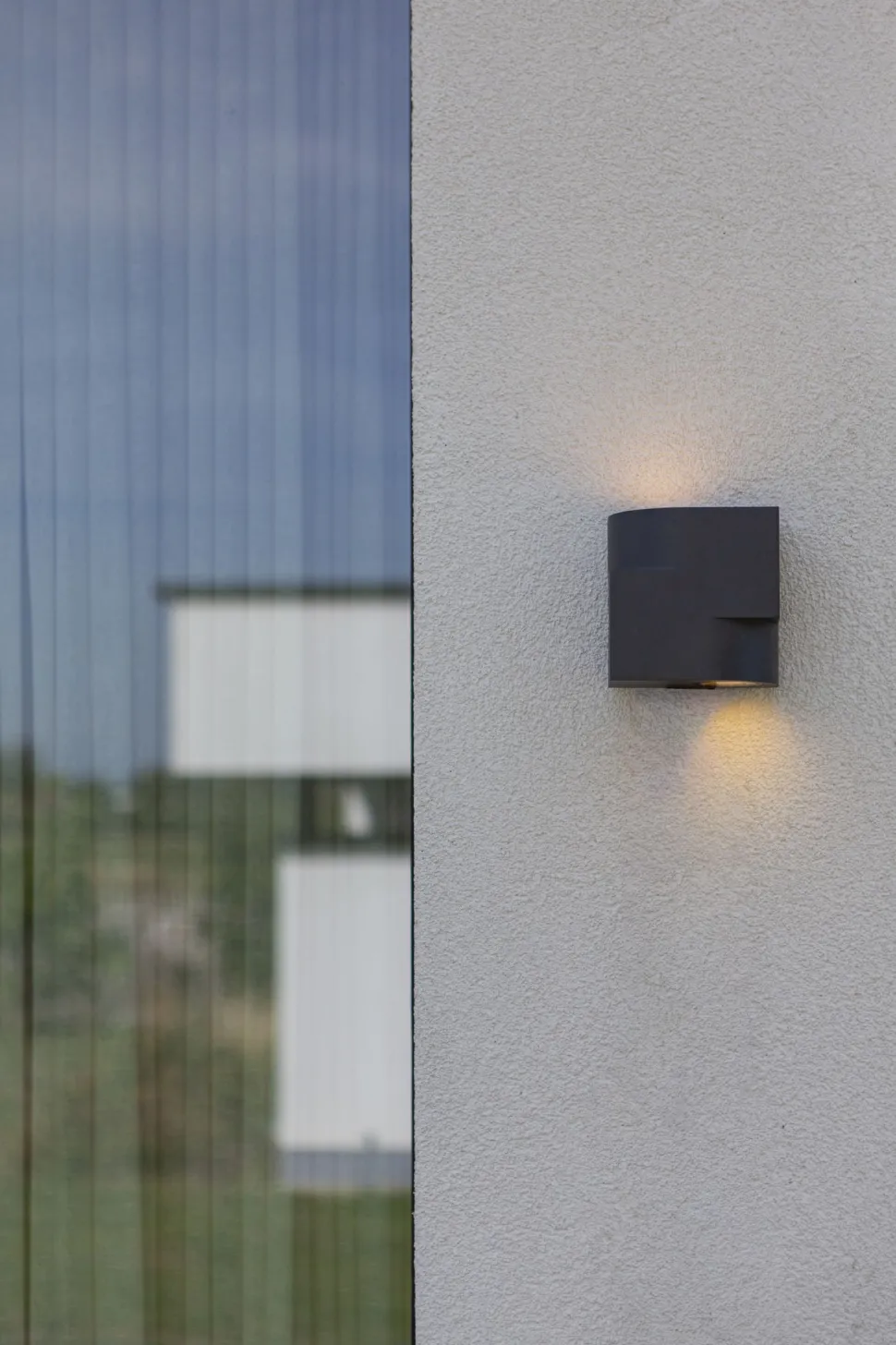 Außenwandlampe Aluminium GU10 IP44 Anthrazit Modern