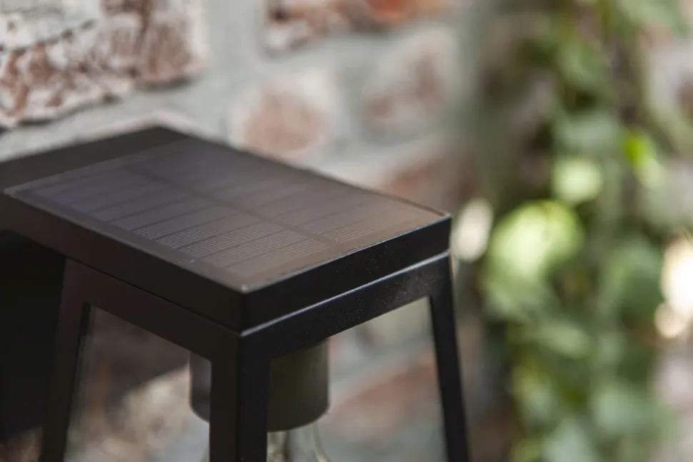 Außenwandlampe Aluminium Glas E27 IP44 H:20,7 cm