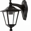 Außenwandlampe Aluminium IP44 Schwarz Rustikal elegant