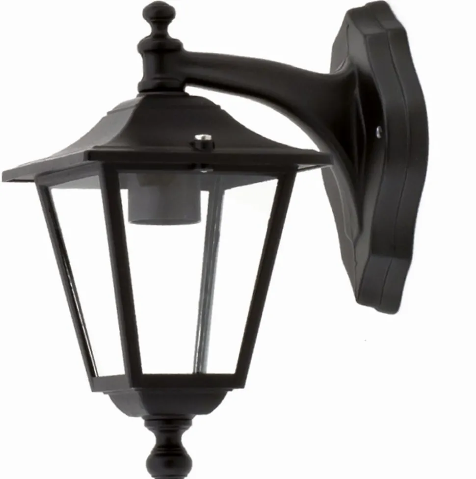 Außenwandlampe Aluminium IP44 Schwarz Rustikal elegant