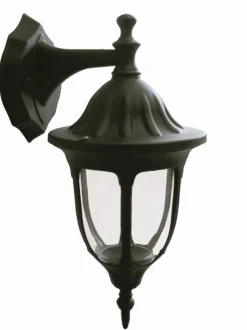 Außenwandlampe Aluminium IP44 Schwarz Rustikal