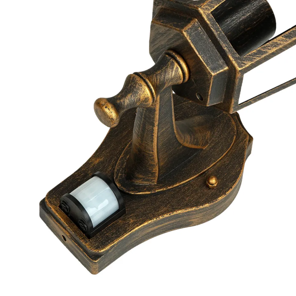 Außenwandlampe Bewegungsmelder Kupfer Antik PARIS