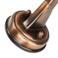 Außenwandlampe IP64 in Kupfer antik Glas Messing E27