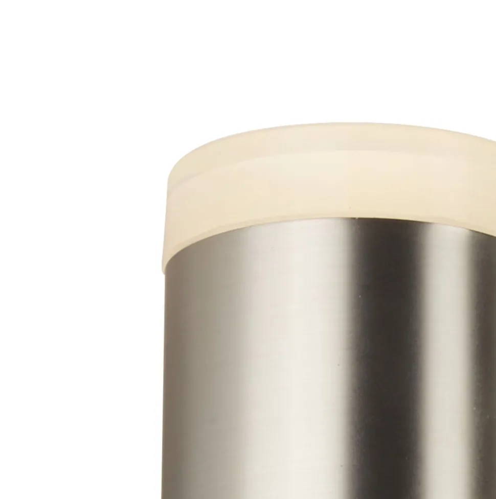 Außenwandlampe LED Up Down in Silber IP44 3000 K H: 17 cm