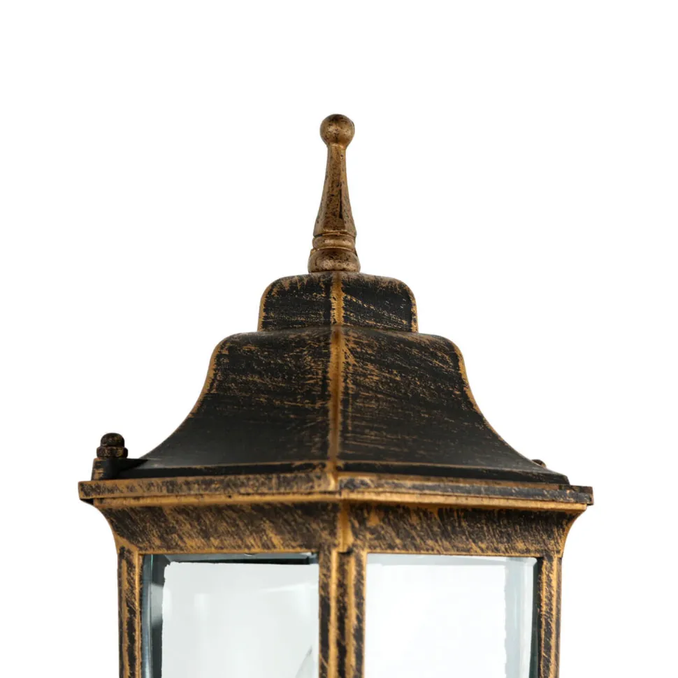 Außenwandlampe LYON Schwarz Kupfer E27 Rustikal