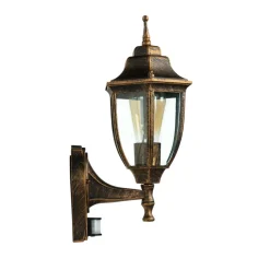 Außenwandlampe LYON Schwarz Kupfer E27