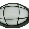 Außenwandlampe Maritim oval B:22cm IP44 E27 Schwarz