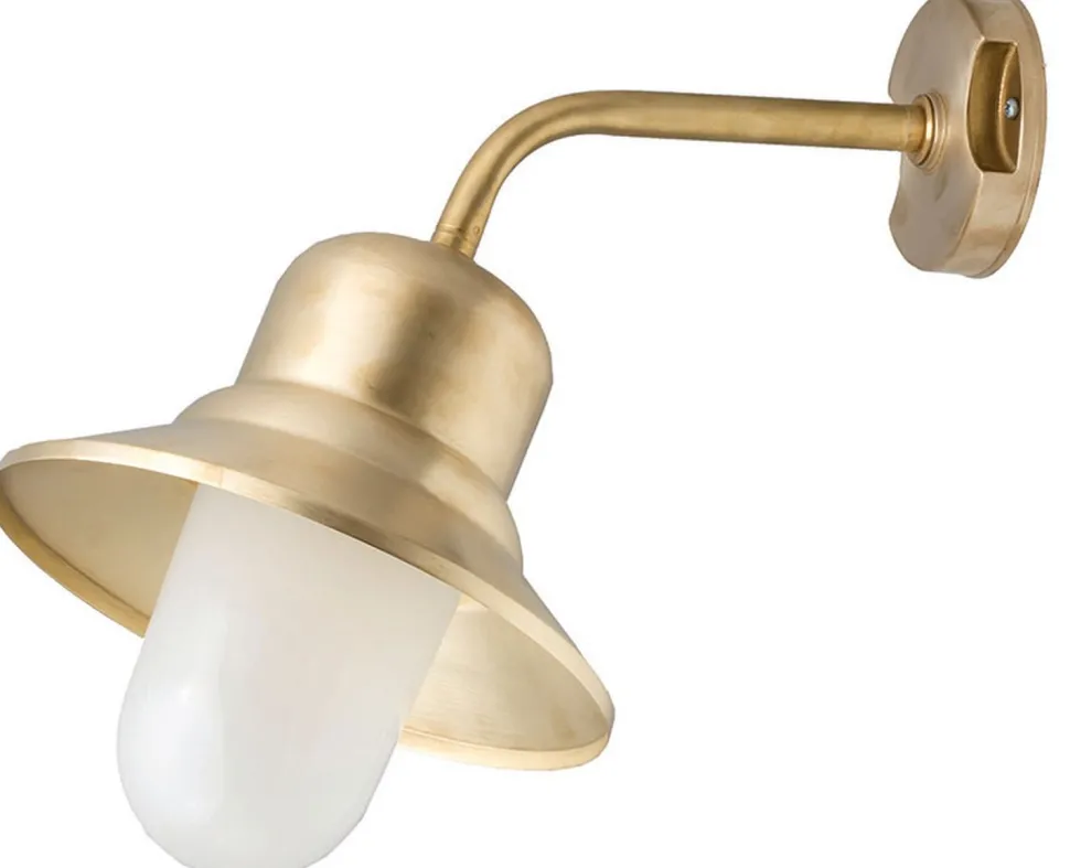 Außenwandlampe Messing Haustür Hof Maritim IP23