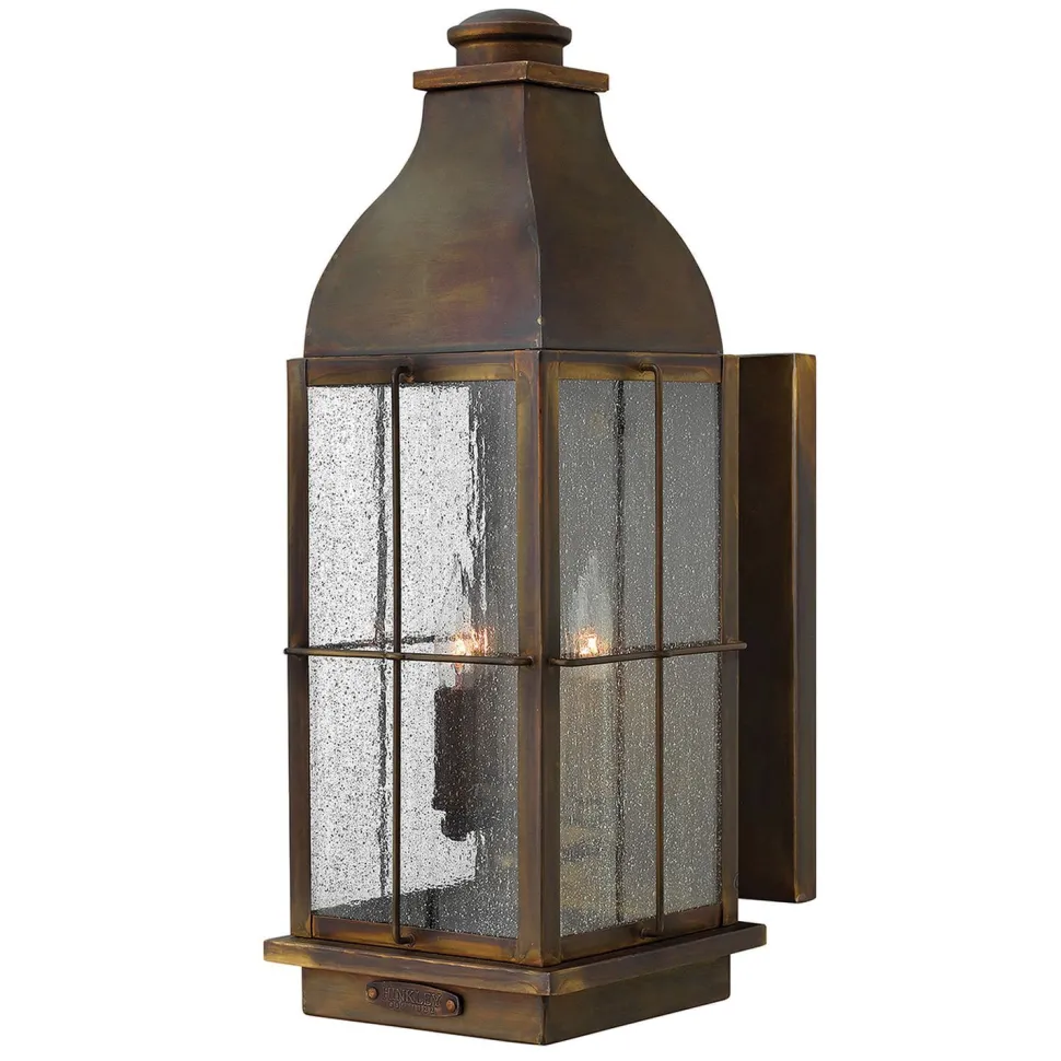 Außenwandlampe Messing in Braun IP44 Rustikal