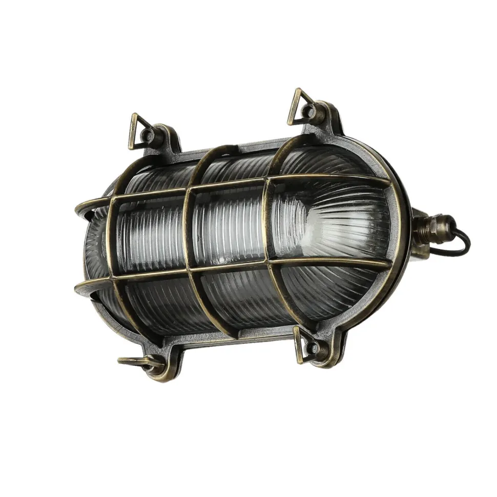 Außenwandlampe Messing Maritim IP64 Haus Terrasse