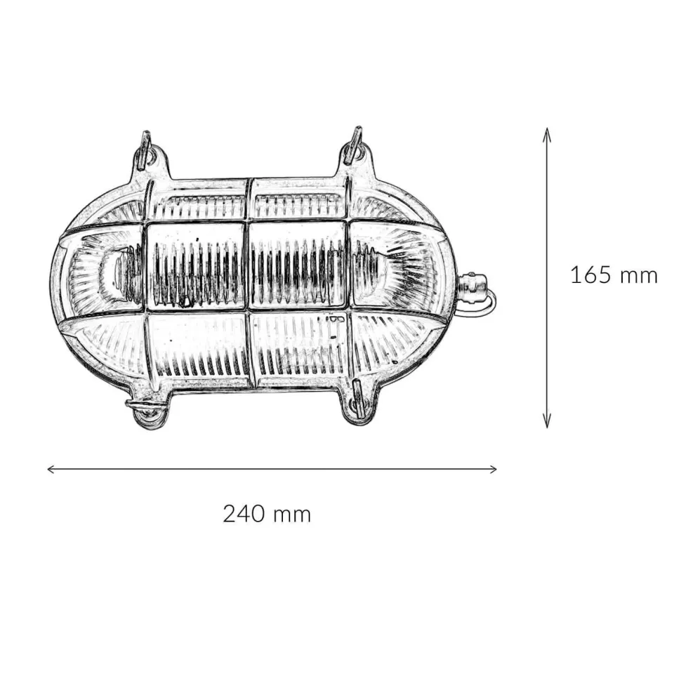 Außenwandlampe Messing Maritim IP64 Haus Terrasse