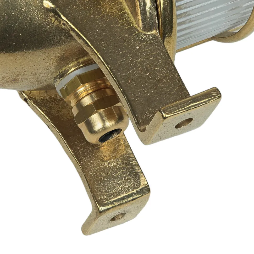 Außenwandlampe Messing Maritim IP64 Hof Terrasse