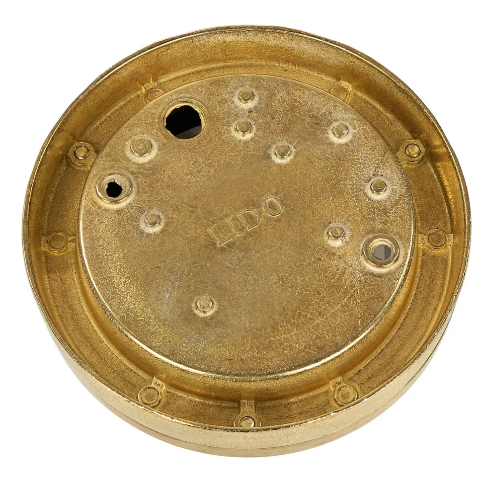 Außenwandlampe Messing Maritim rund Terrasse Haus