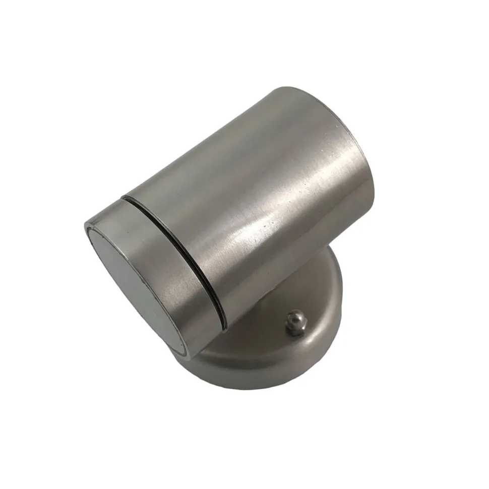 Außenwandlampe Messing massiv Glas H: 10 cm IP64 GU10