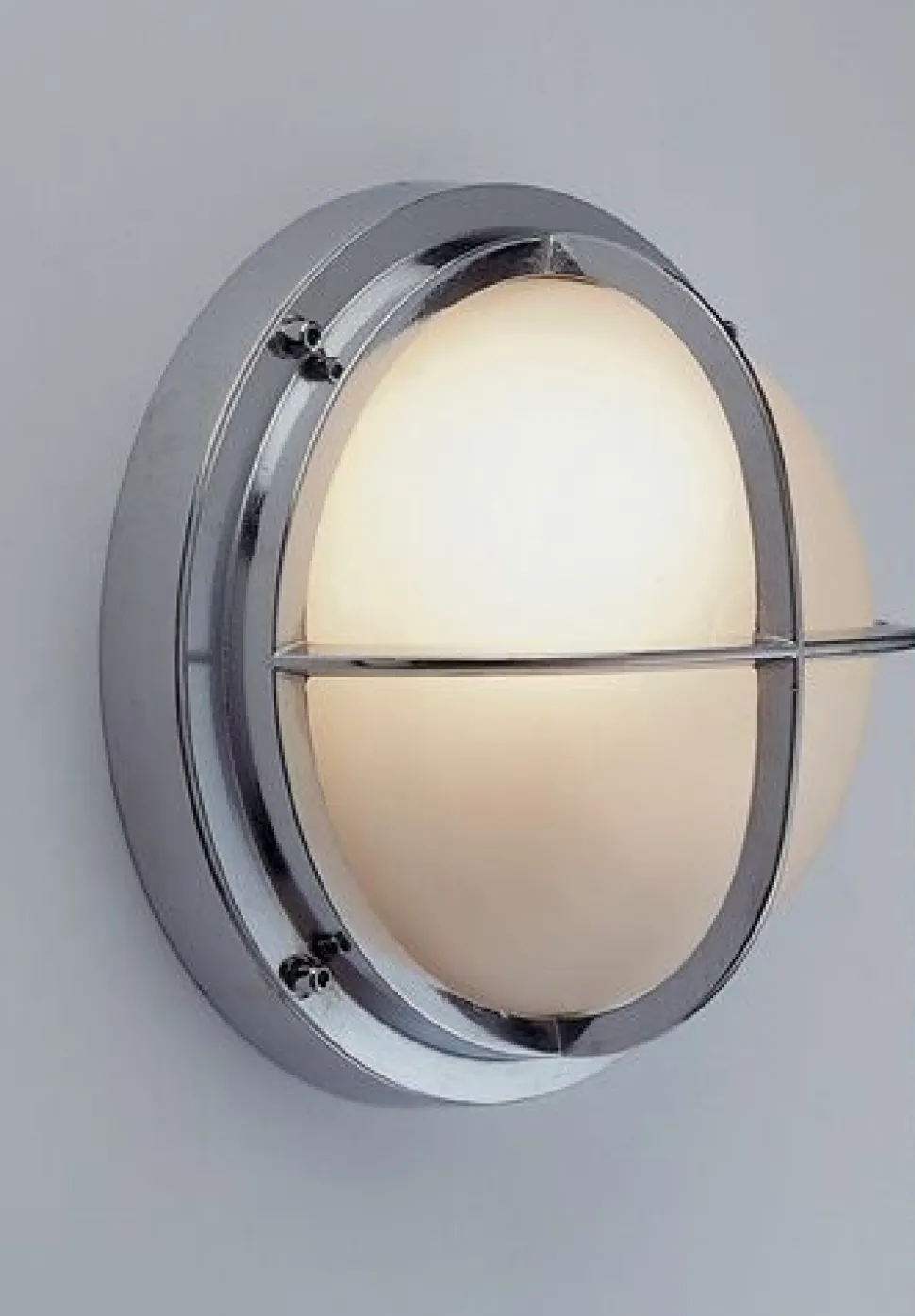 Außenwandlampe Rund Chrom Maritim IP54 Haustür