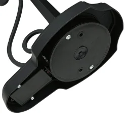 Außenwandlampe Schwarz E27 H: 54 cm Rustikal Glas Alu