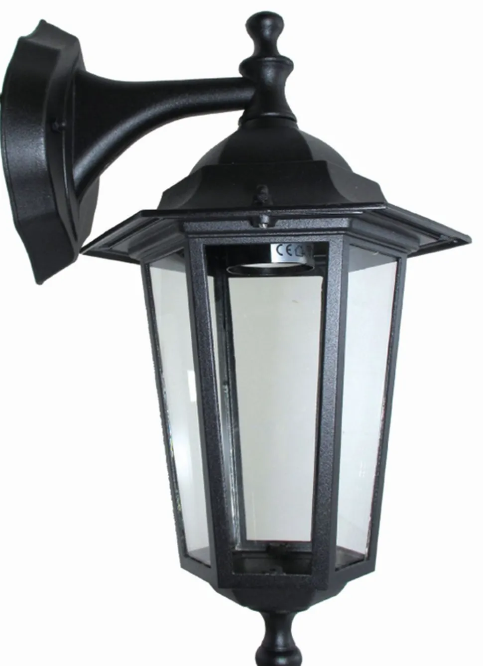 Außenwandlampe Schwarz Rustikal Aluminium IP44 E27