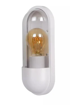 Außenwandlampe Weiß IP54 H:24 cm Balkon Terrasse Modern