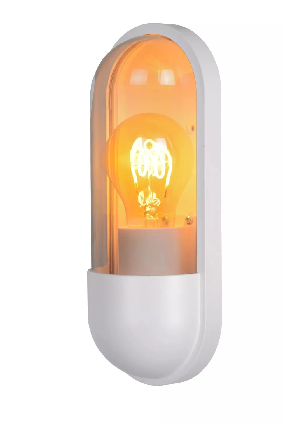 Außenwandlampe Weiß IP54 H:24 cm Balkon Terrasse Modern