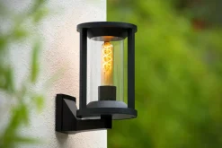 Außenwandleuchte Aluminium Schwarz IP65 Terrasse Haus