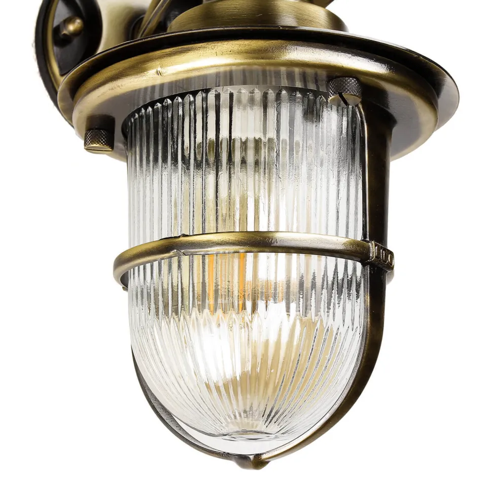 Außenwandleuchte Antik aus Echt-Messing KORFU