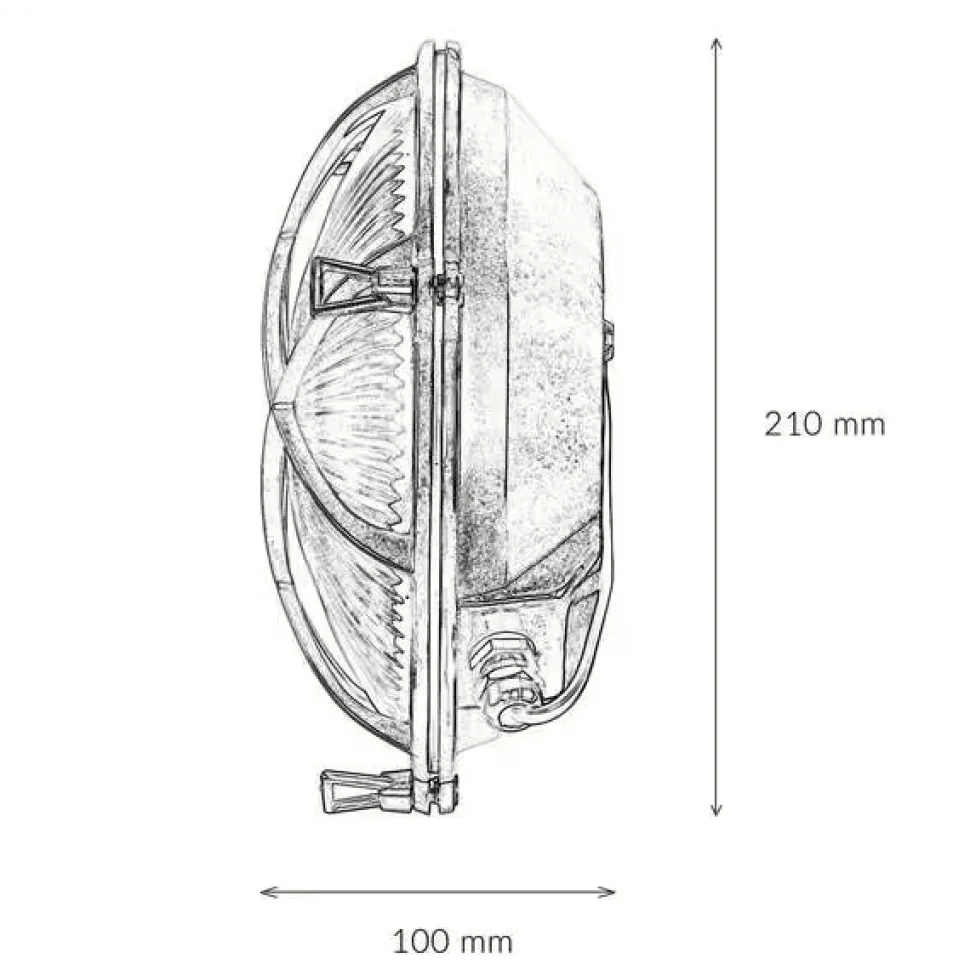 Außenwandleuchte Antik Echt Messing Käfigschirm