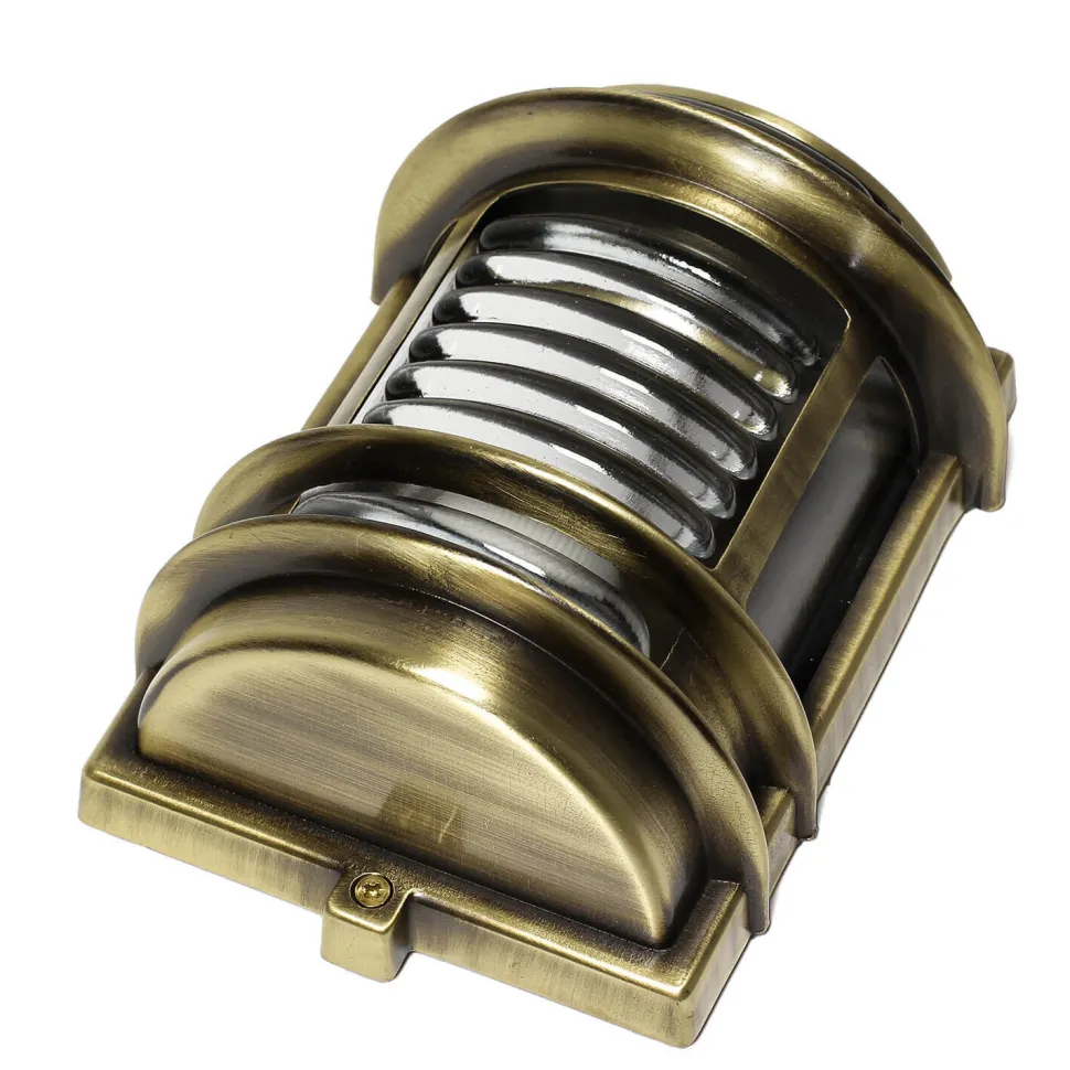 Außenwandleuchte aus Messing Antik halbrund GRACIA