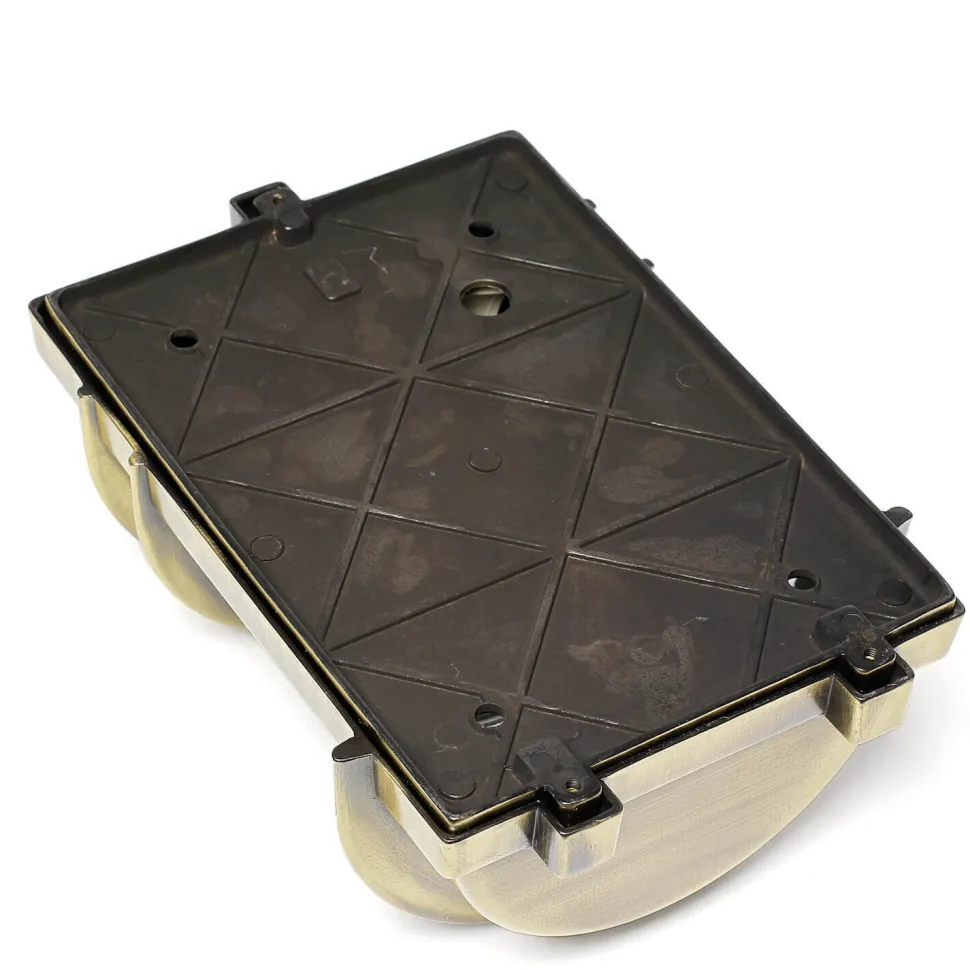 Außenwandleuchte aus Messing Antik halbrund GRACIA