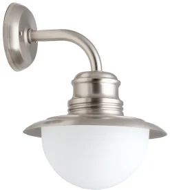 Außenwandleuchte Echt-Messing Glas Hof Haus