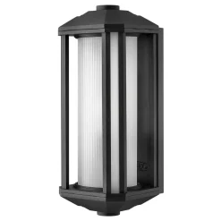 Außenwandleuchte Glas Aluminium E27 IP44 38,3 cm hoch