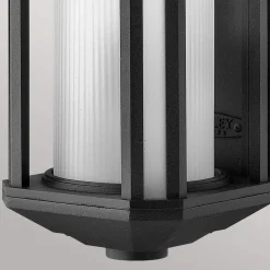 Außenwandleuchte Glas Aluminium E27 IP44 38,3 cm hoch