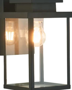 Außenwandleuchte Glas Aluminium Modern E27 IP44 H:28 cm