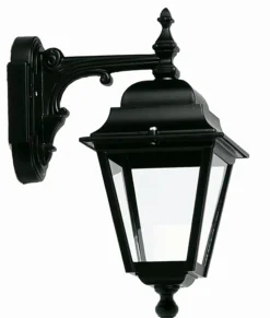 Außenwandleuchte IP44 Rustikal Aluminium Schwarz E27