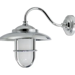 Außenwandleuchte Laterne Chrom Maritim IP43