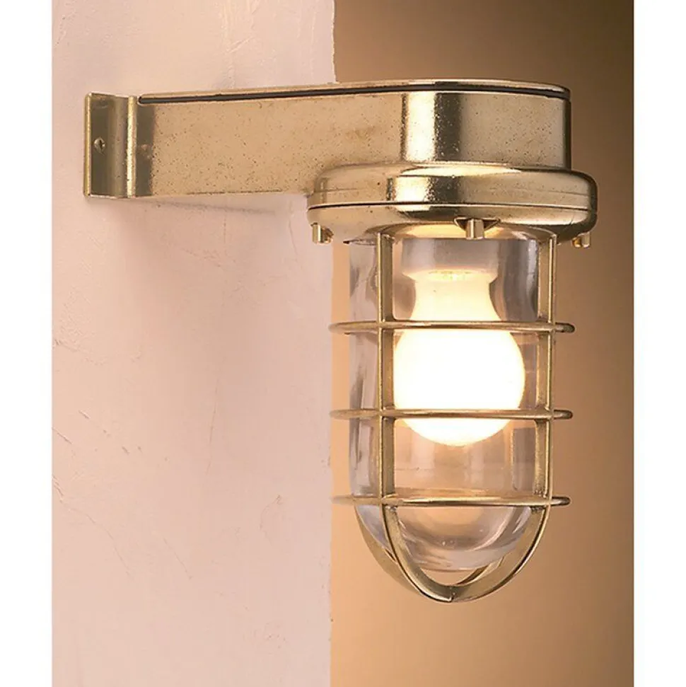 Außenwandleuchte Laterne Messing Haus Hof Maritim