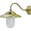 Außenwandleuchte Laterne Messing IP43 Maritim Haus