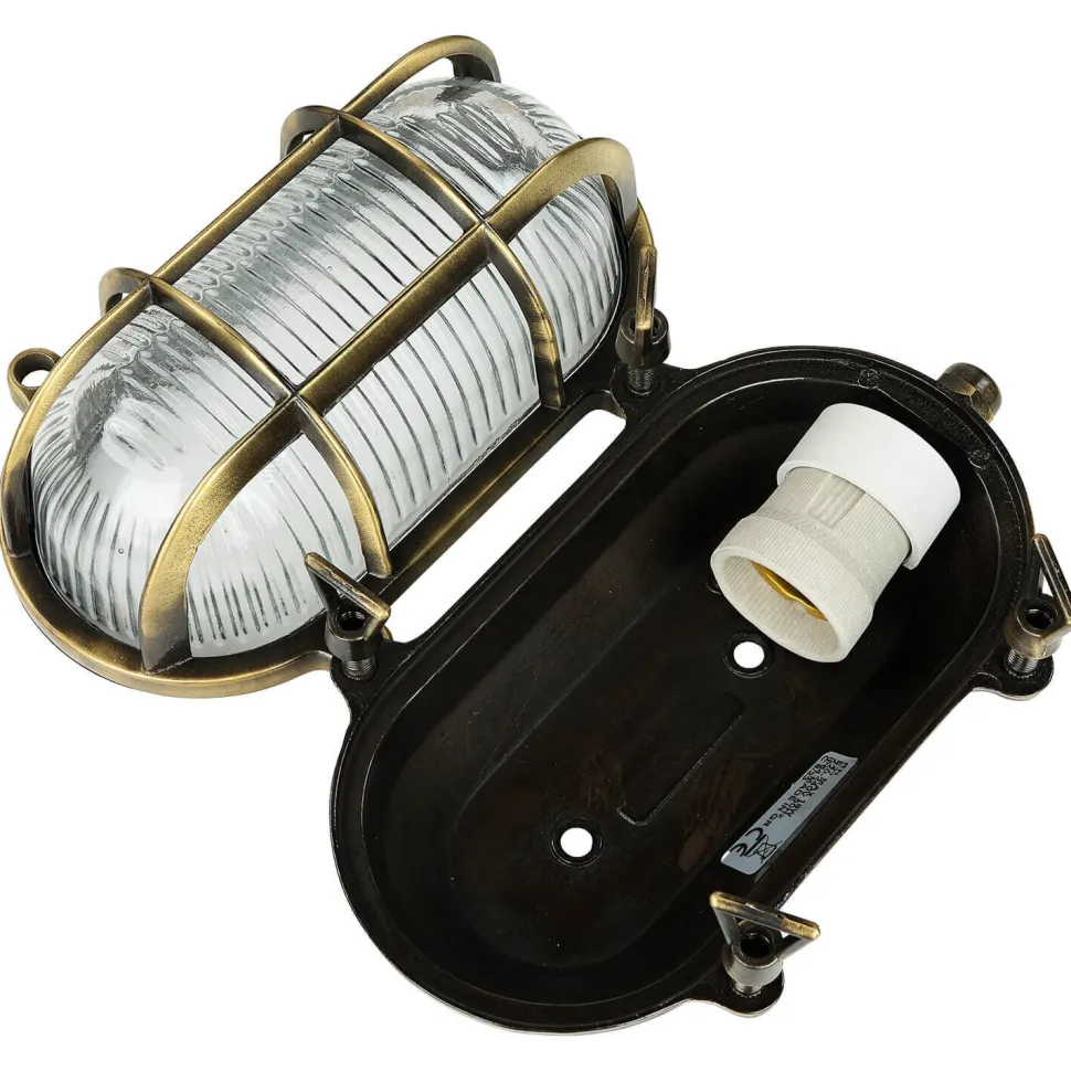 Außenwandleuchte Messing Antik Premium SKIATHOS