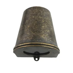 Außenwandleuchte Messing Glas GU10 IP54 H: 10 cm CORON