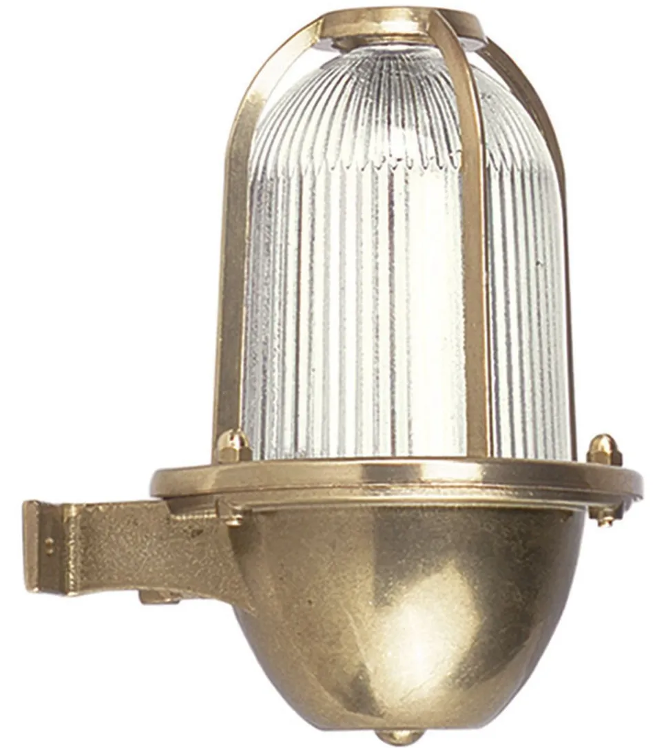 Außenwandleuchte Messing IP64 Haus Balkon Maritim