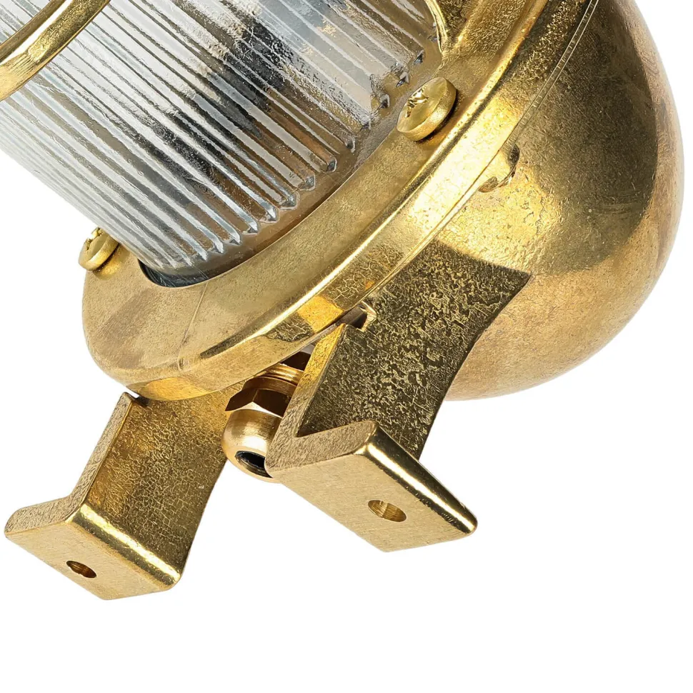 Außenwandleuchte Messing IP64 Maritim Haus SANTORIN