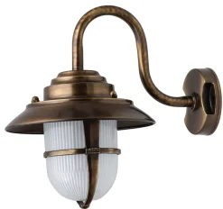 Außenwandleuchte Messing Maritim IP64 Hof Terrasse