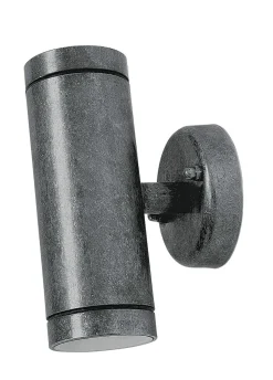 Außenwandleuchte Messing massiv Glas Up Down H: 16,5 cm